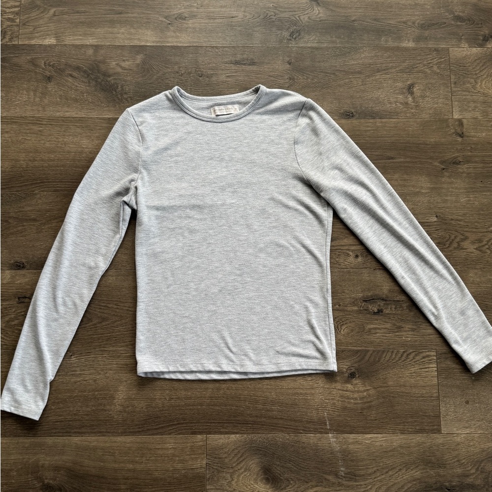 Abercrombie & Fitch Heather Gray cozy lounge Sleeve Crewneck